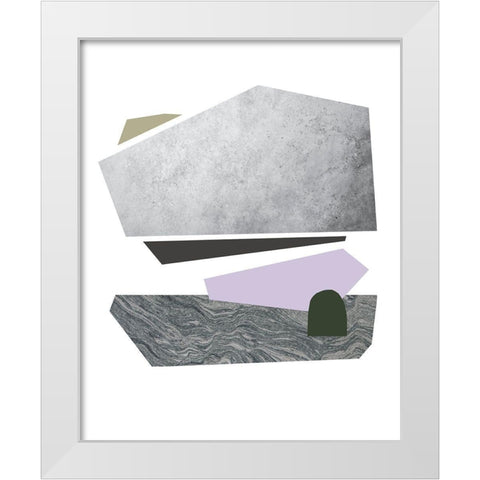Slab Sections IV White Modern Wood Framed Art Print by Green, Jacob