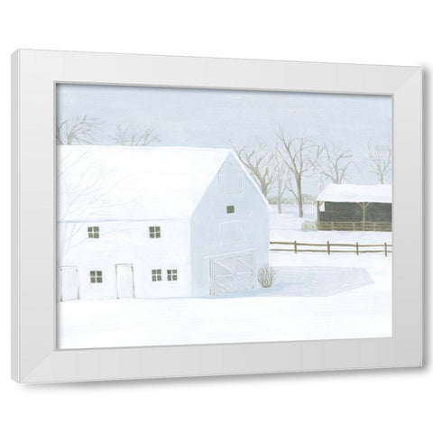 Whiteout Farm I White Modern Wood Framed Art Print by Popp, Grace