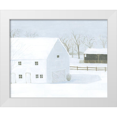 Whiteout Farm I White Modern Wood Framed Art Print by Popp, Grace