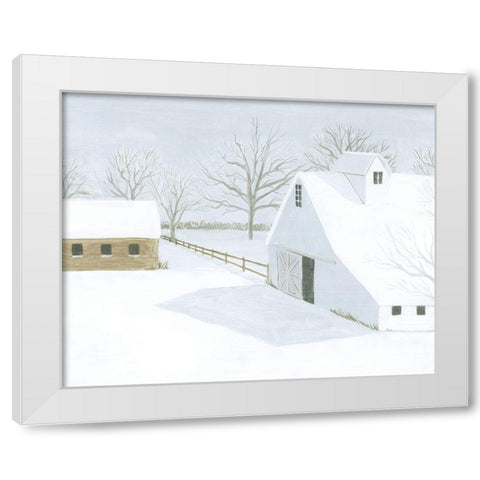 Whiteout Farm II White Modern Wood Framed Art Print by Popp, Grace
