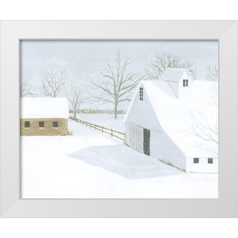 Whiteout Farm II White Modern Wood Framed Art Print by Popp, Grace