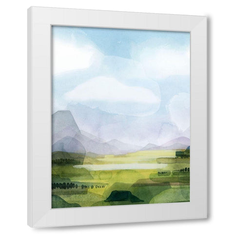 Verdant Vale I White Modern Wood Framed Art Print by Popp, Grace