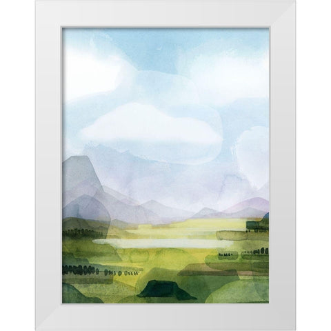 Verdant Vale I White Modern Wood Framed Art Print by Popp, Grace