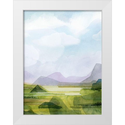 Verdant Vale II White Modern Wood Framed Art Print by Popp, Grace