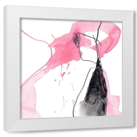 Salon Rouge IV White Modern Wood Framed Art Print by Vess, June Erica