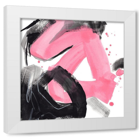 Salon Rouge V White Modern Wood Framed Art Print by Vess, June Erica