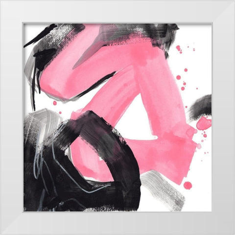 Salon Rouge V White Modern Wood Framed Art Print by Vess, June Erica