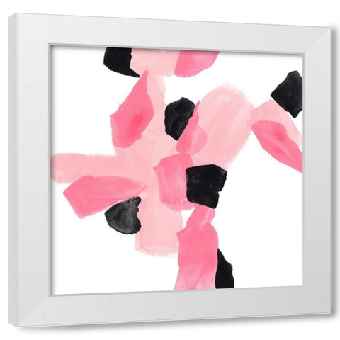 Salon Rouge VII White Modern Wood Framed Art Print by Vess, June Erica