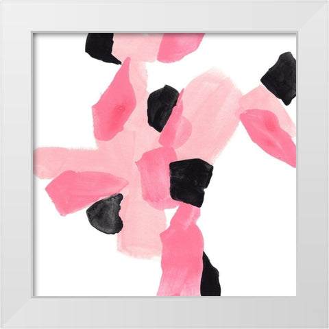 Salon Rouge VII White Modern Wood Framed Art Print by Vess, June Erica