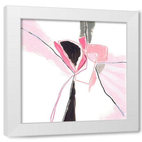 Salon Rouge VIII White Modern Wood Framed Art Print by Vess, June Erica