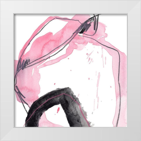 Salon Rouge IX White Modern Wood Framed Art Print by Vess, June Erica