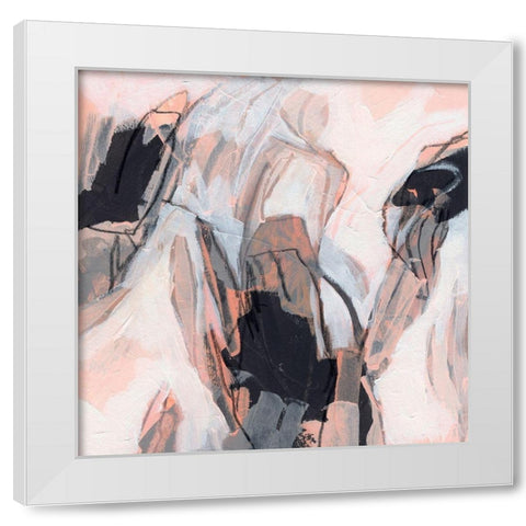 Tangerine Tango I White Modern Wood Framed Art Print by Vess, June Erica