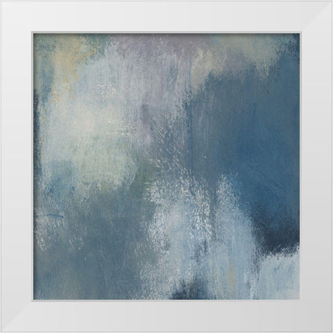 Azure Blend II White Modern Wood Framed Art Print by Moore, Regina