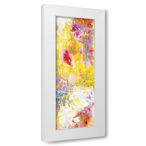 Yellow Abstract II White Modern Wood Framed Art Print by Arbel, Lori