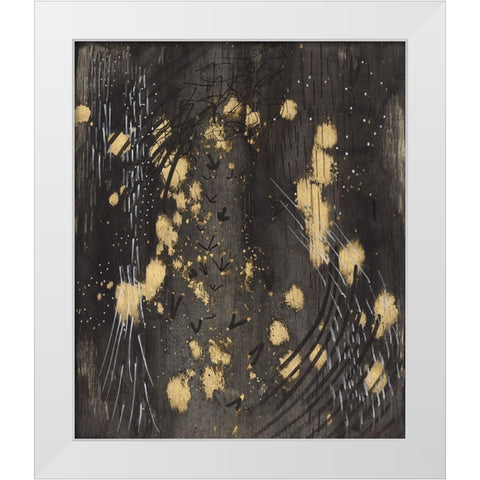 Cosmic Footprints White Modern Wood Framed Art Print by Arbel, Lori