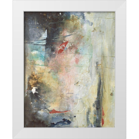 Vision I White Modern Wood Framed Art Print by Combs, Joyce
