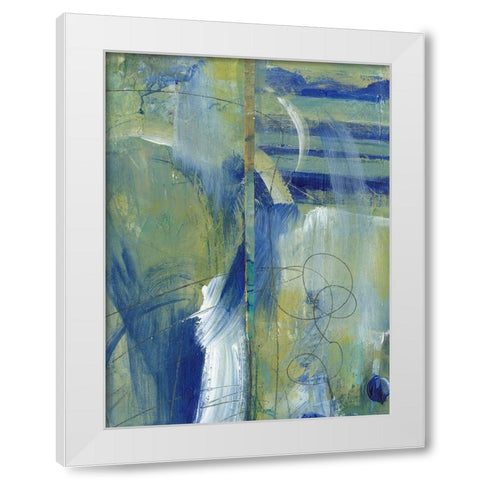 Distant Memories I White Modern Wood Framed Art Print by Combs, Joyce