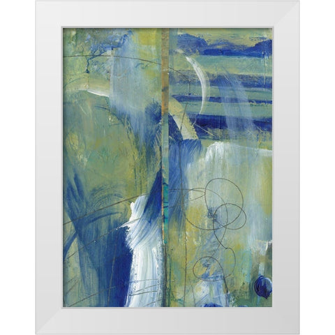 Distant Memories I White Modern Wood Framed Art Print by Combs, Joyce