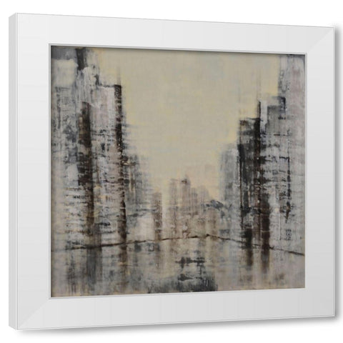 Distinct Without Difference White Modern Wood Framed Art Print by Shanti, Shima