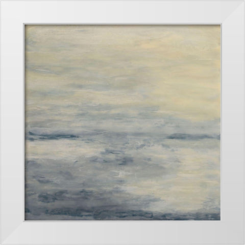 Space of Those That Wake White Modern Wood Framed Art Print by Shanti, Shima