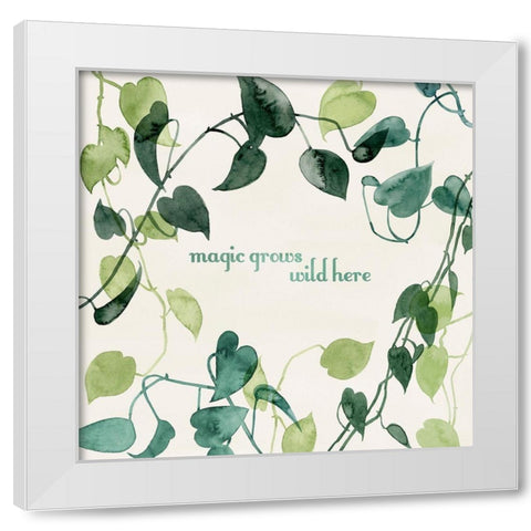 Magic Grows I White Modern Wood Framed Art Print by Popp, Grace