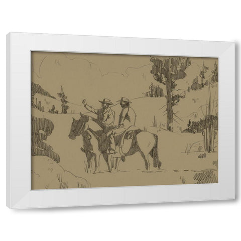 High in the Hills II White Modern Wood Framed Art Print by Green, Jacob
