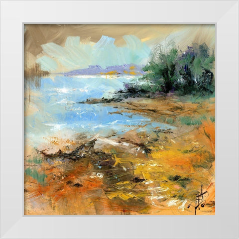 Nevern Lights II White Modern Wood Framed Art Print by Doyle, Anne Farrall