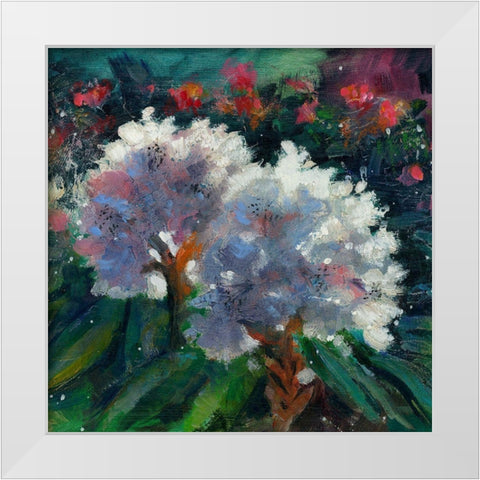 Rhododendron Portrait I White Modern Wood Framed Art Print by Doyle, Anne Farrall