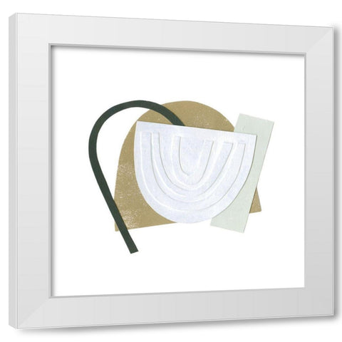 Mod Rainbow Collage I White Modern Wood Framed Art Print by Caroline, Emma