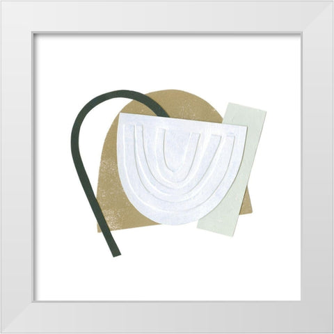 Mod Rainbow Collage I White Modern Wood Framed Art Print by Caroline, Emma