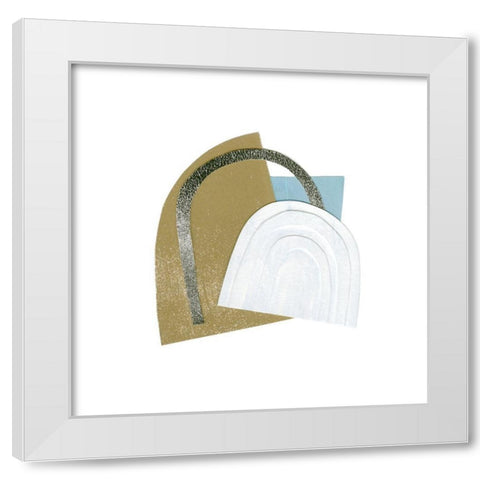 Mod Rainbow Collage II White Modern Wood Framed Art Print by Caroline, Emma