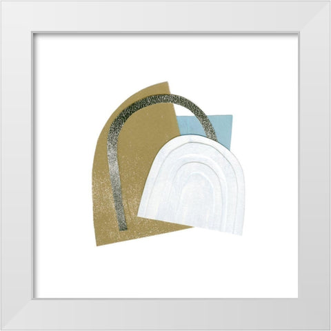 Mod Rainbow Collage II White Modern Wood Framed Art Print by Caroline, Emma