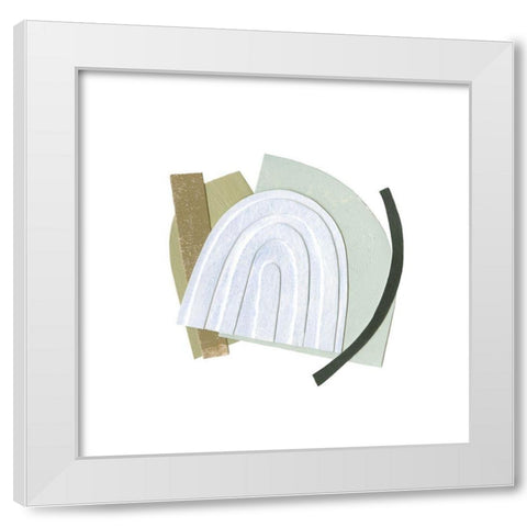 Mod Rainbow Collage IV White Modern Wood Framed Art Print by Caroline, Emma