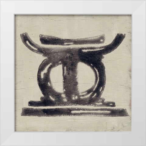 The Seven Principles II White Modern Wood Framed Art Print by Vess, June Erica