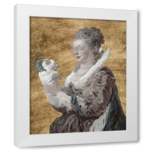 Custom Masked Master I White Modern Wood Framed Art Print by Studio W
