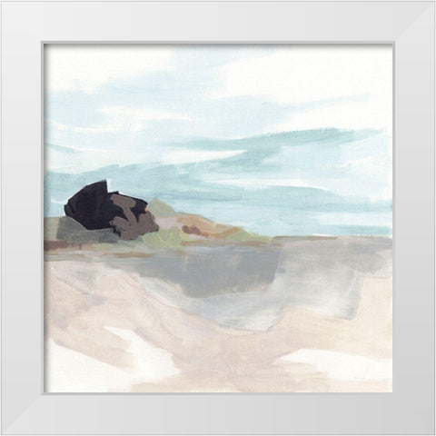 Glacial Coast I White Modern Wood Framed Art Print by Vess, June Erica