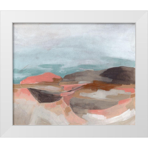 Tectonic Plateau II White Modern Wood Framed Art Print by Vess, June Erica