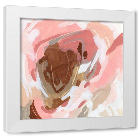 Petal Prism I White Modern Wood Framed Art Print by Vess, June Erica