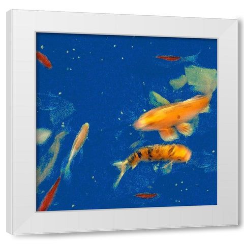 Swimming Lessons I White Modern Wood Framed Art Print by Ludwig, Alicia