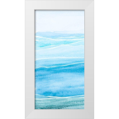 Wavy I White Modern Wood Framed Art Print by Ludwig, Alicia