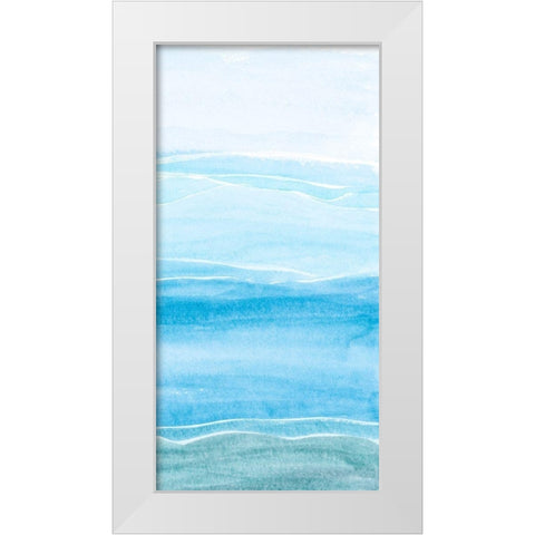 Wavy II White Modern Wood Framed Art Print by Ludwig, Alicia