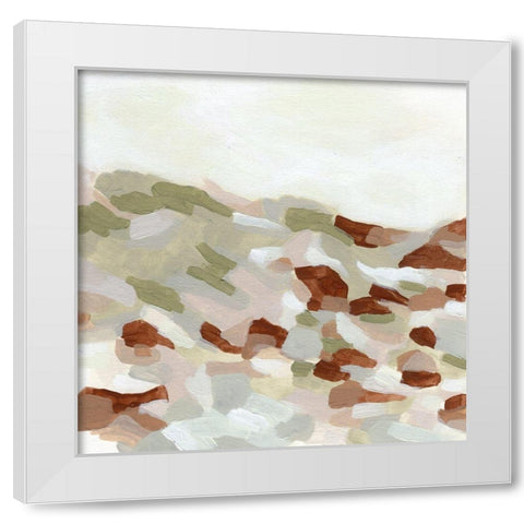 Hillside Mosaic I White Modern Wood Framed Art Print by Vess, June Erica