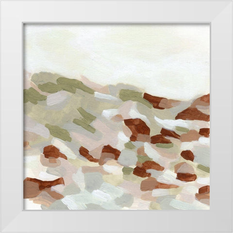 Hillside Mosaic I White Modern Wood Framed Art Print by Vess, June Erica