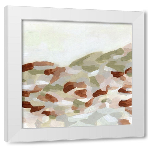Hillside Mosaic II White Modern Wood Framed Art Print by Vess, June Erica