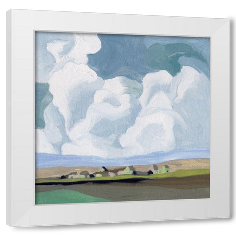 A Quiet Village IV White Modern Wood Framed Art Print by Wang, Melissa