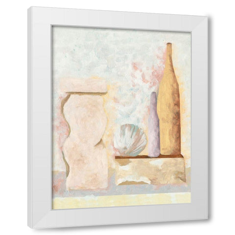 Table Top Stills III White Modern Wood Framed Art Print by Wang, Melissa