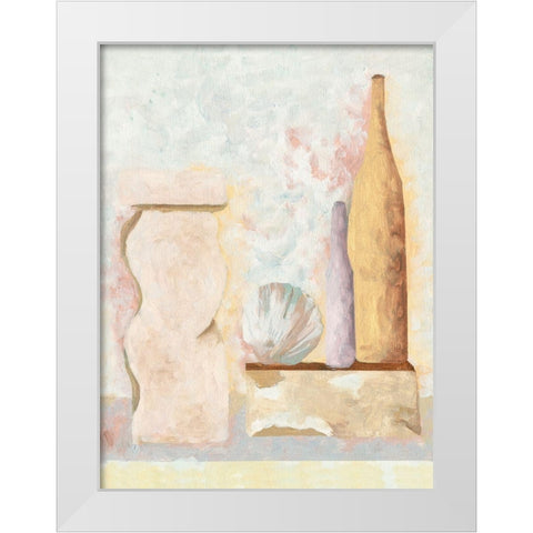 Table Top Stills III White Modern Wood Framed Art Print by Wang, Melissa