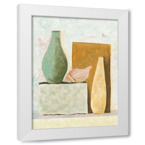 Table Top Stills IV White Modern Wood Framed Art Print by Wang, Melissa