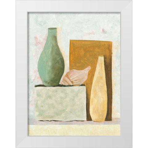 Table Top Stills IV White Modern Wood Framed Art Print by Wang, Melissa