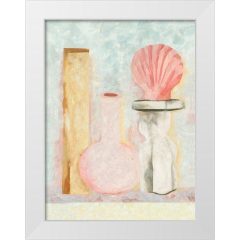 Table Top Stills V White Modern Wood Framed Art Print by Wang, Melissa